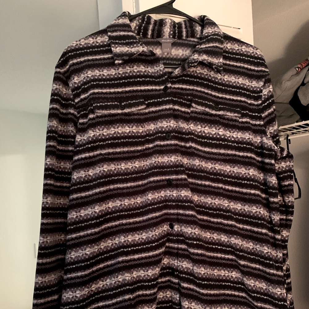 Black, Grey, and White Fleece Flannel
